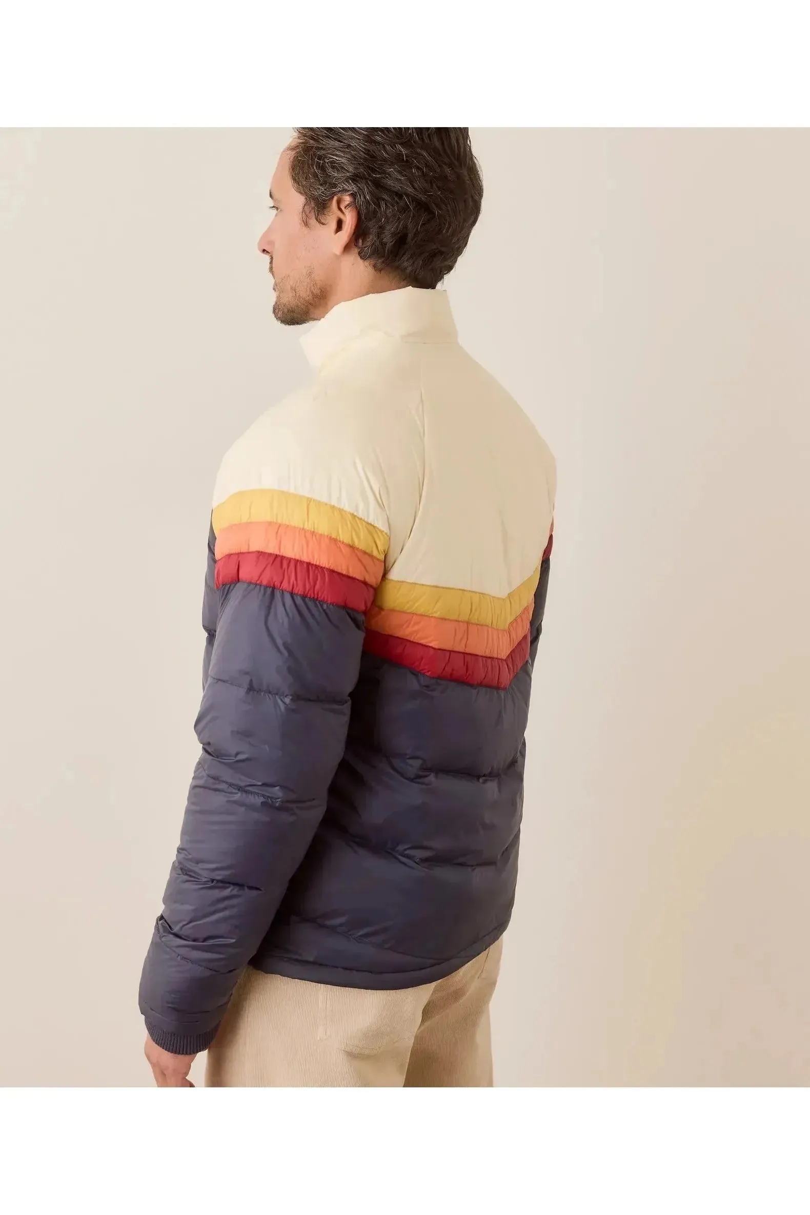 Archive Boreal Puffer Jacket - Navy Sunset Colorblock