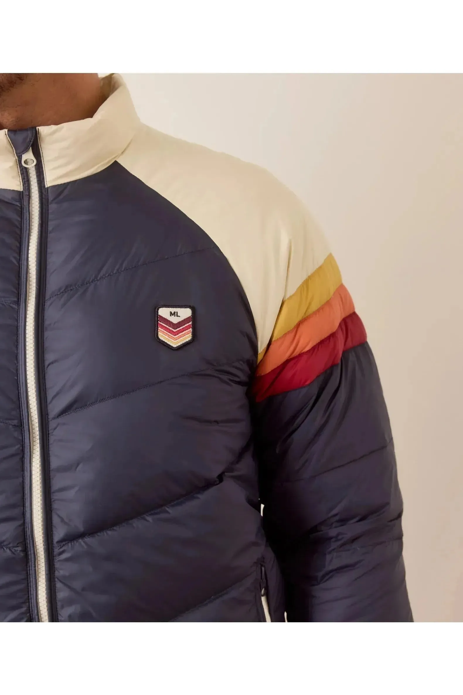 Archive Boreal Puffer Jacket - Navy Sunset Colorblock