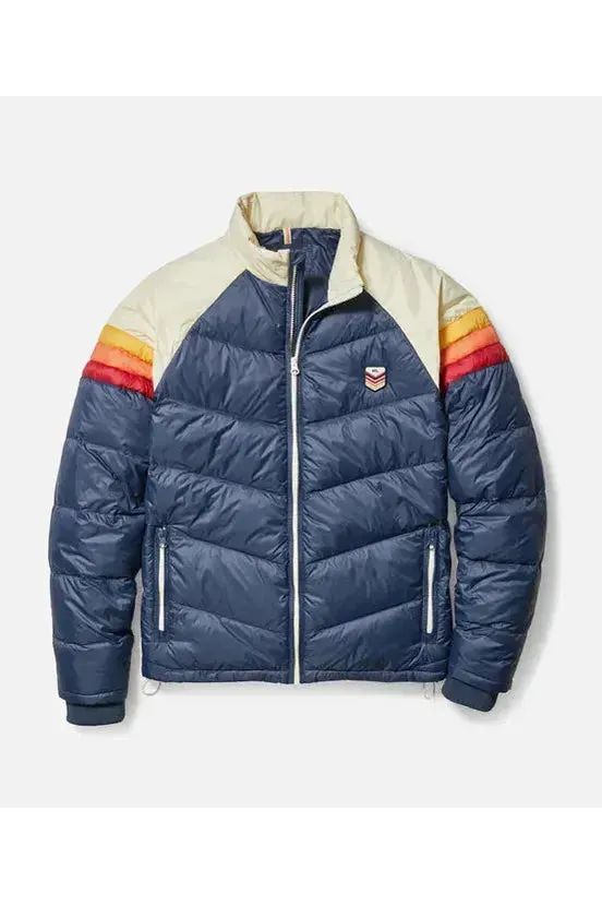 Archive Boreal Puffer Jacket - Navy Sunset Colorblock