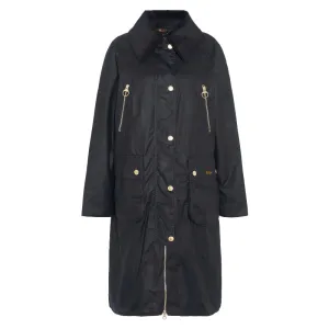 Barbour Ebberston Wax Ladies Jacket - Black/Classic