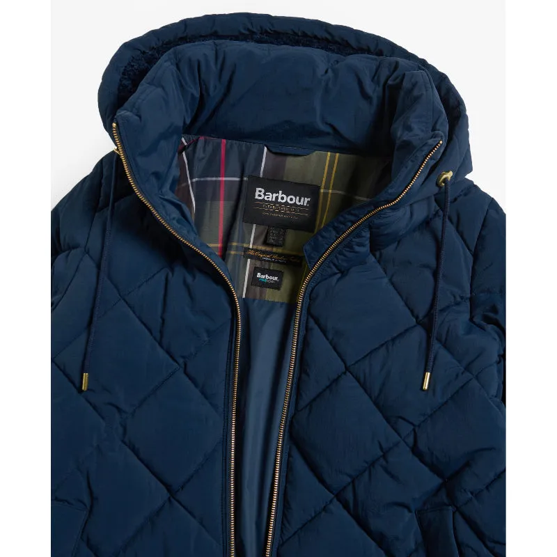 Barbour Kirkton Ladies Puffer Jacket - Navy/Classic