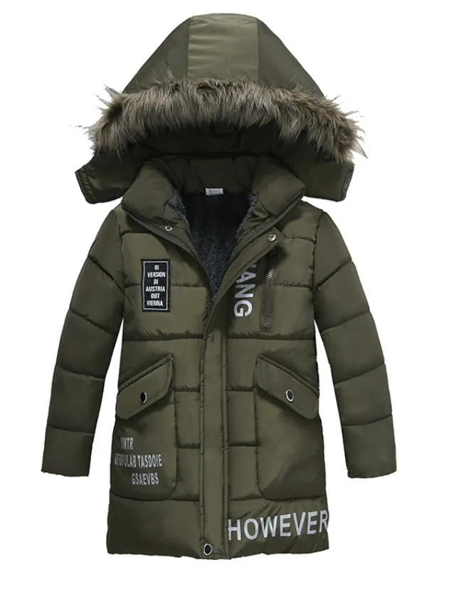 Boys Jackets Baby Outerwear Coats Cotton Down