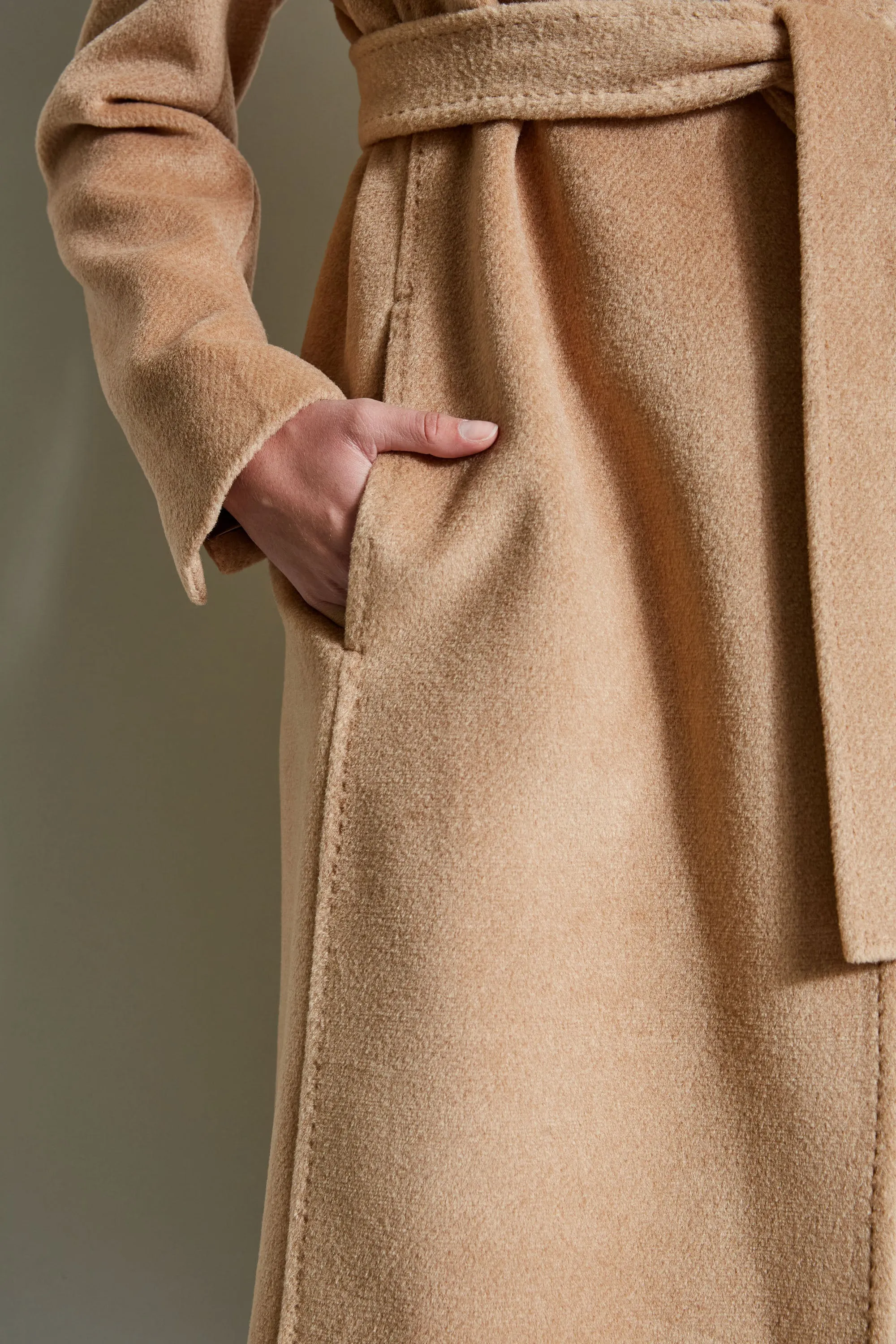 Brushed Wrap Maxi Coat