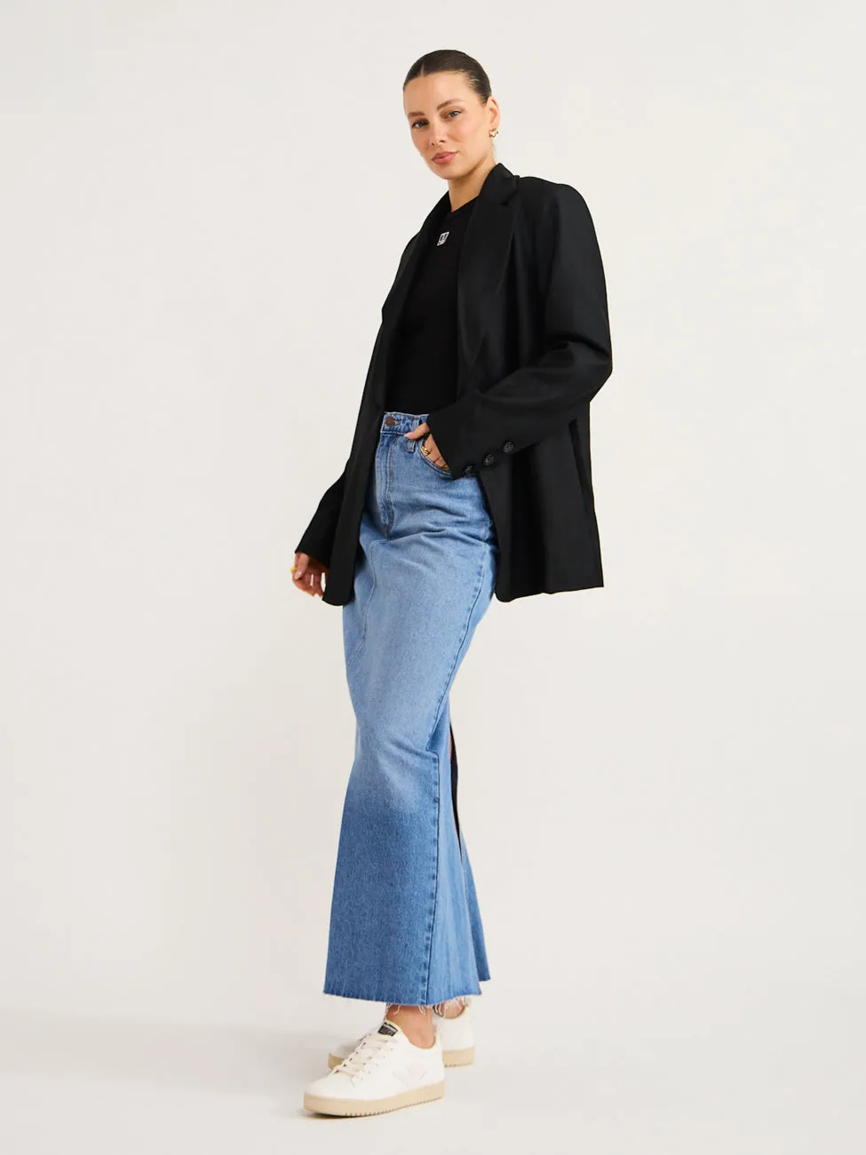 By Nicola Frankie Oversized Blazer in Black