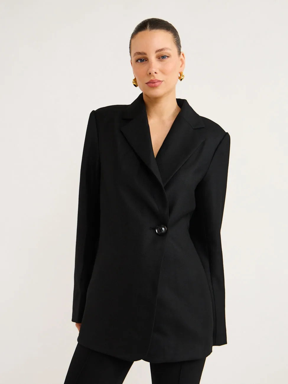 By Nicola Frankie Oversized Blazer in Black