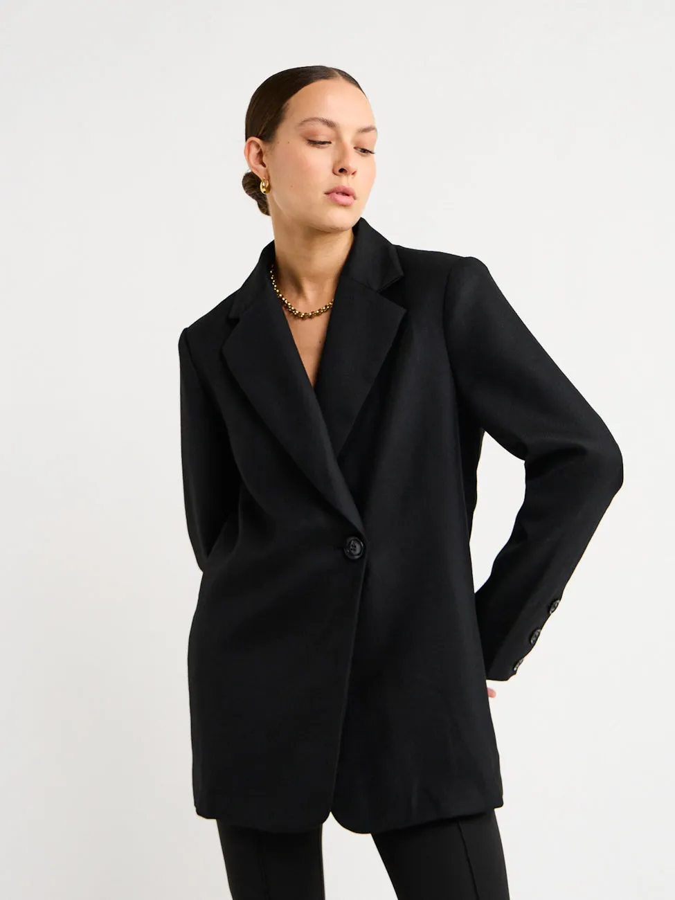 By Nicola Frankie Oversized Blazer in Black