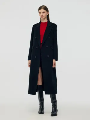 Cashmere Wool Double-Faced Women Overcoat