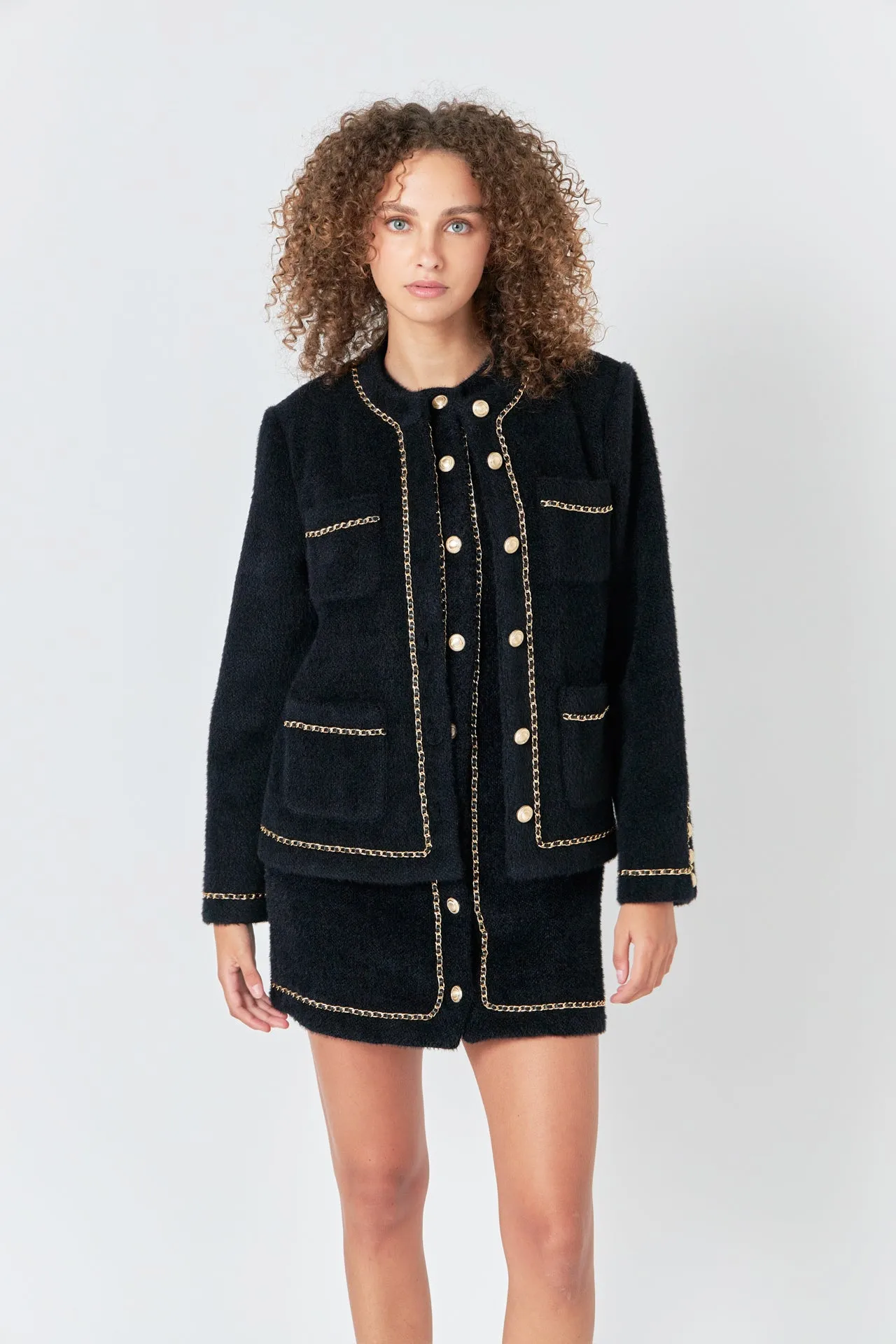 Chain Trimmed Jacket