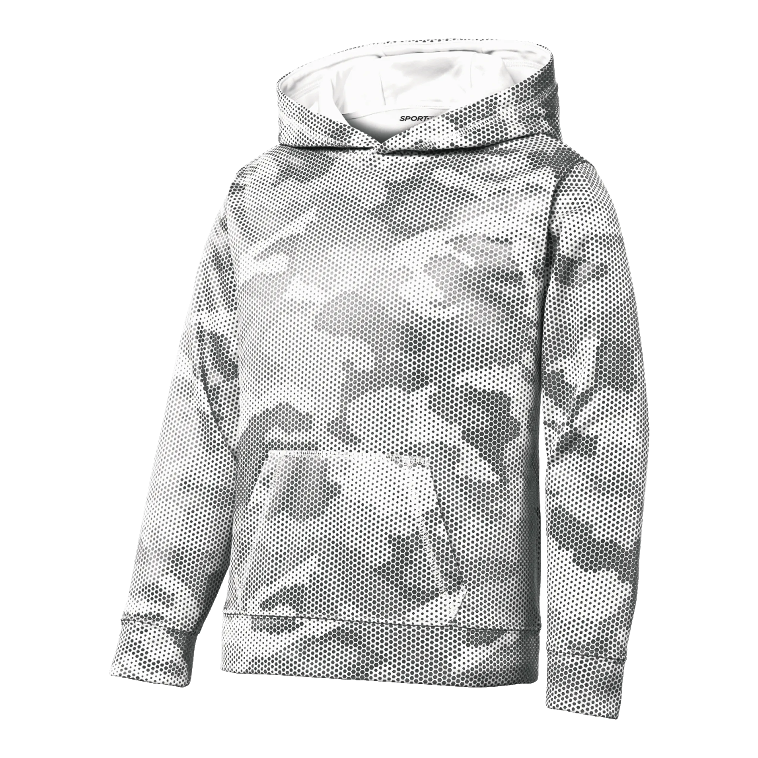 CY1803  Youth CamoHex Fleece Hoodie