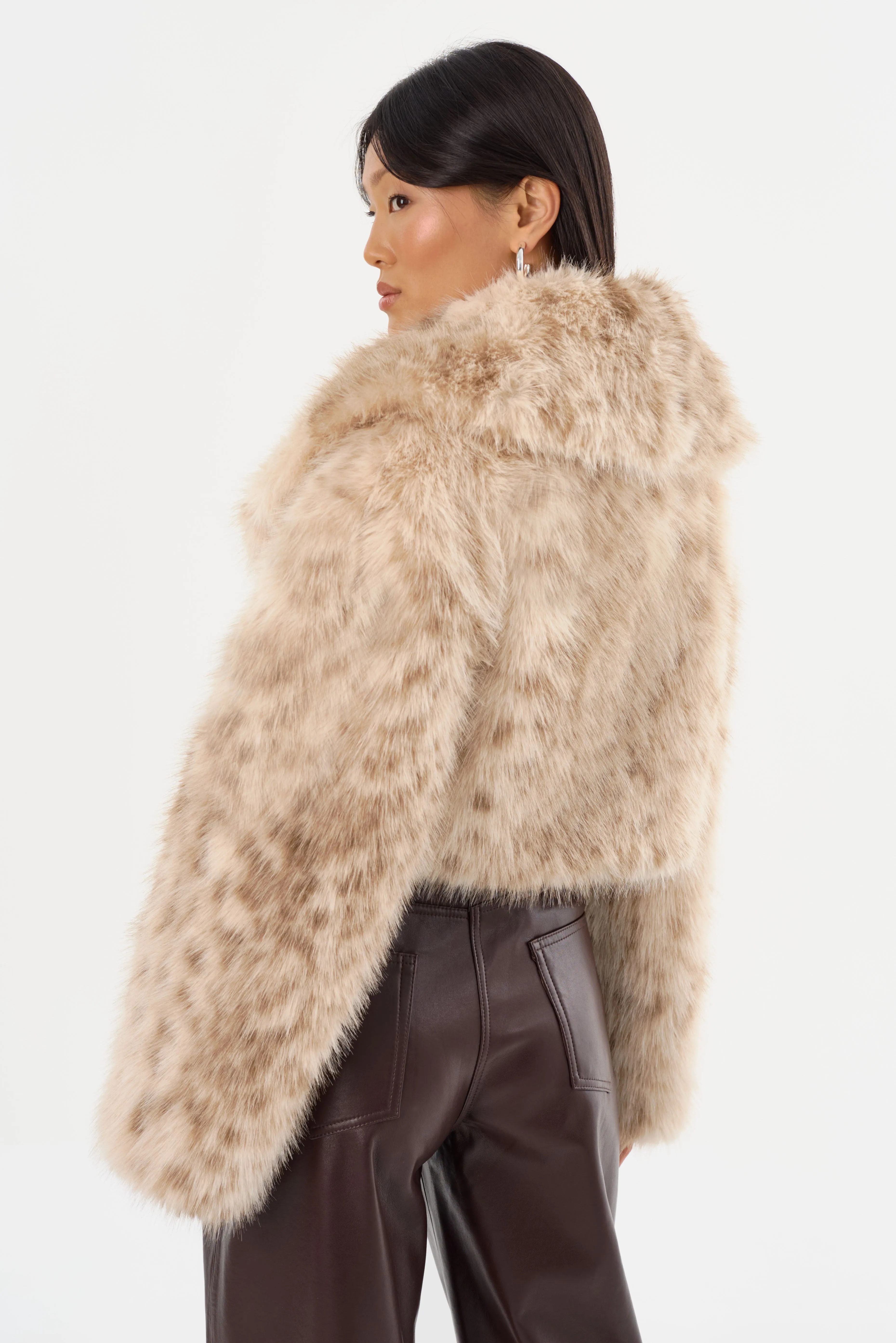 DANIKA LEO | Faux Fur Crop Jacket