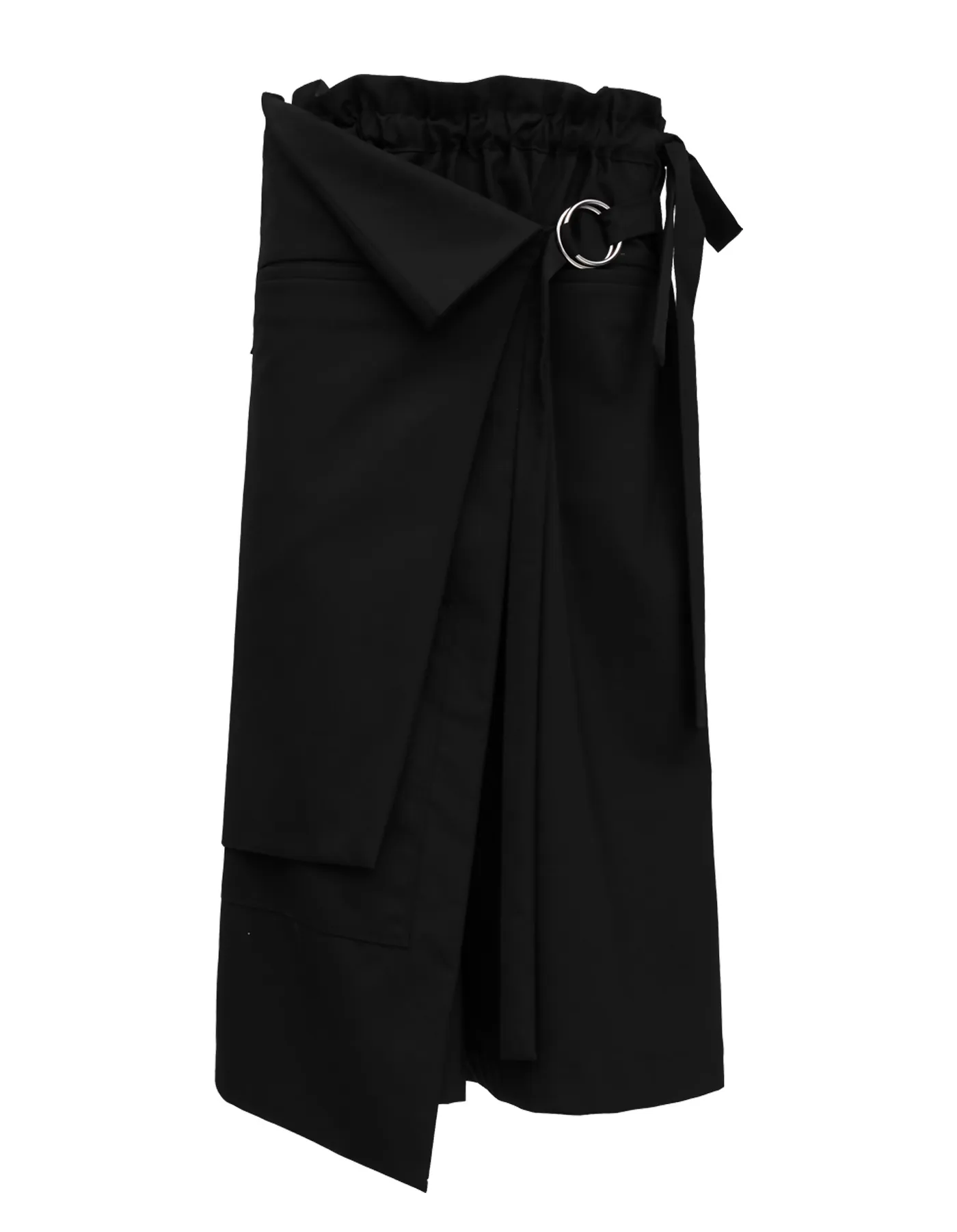 Deconstructed Chef Apron Japanese-Style Wide Pants