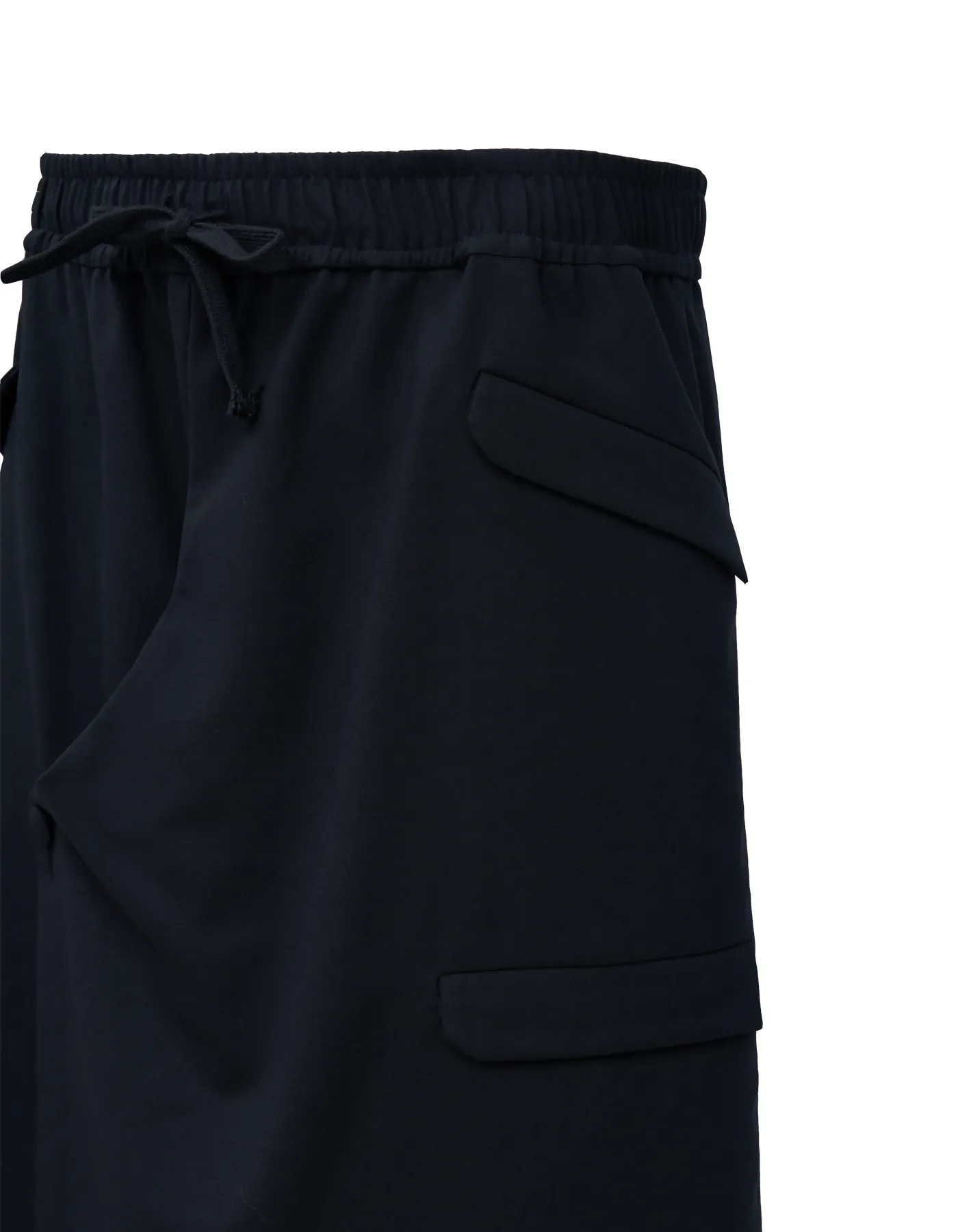 Deconstructed Double-Breasted Flap Japanese Wide Shorts