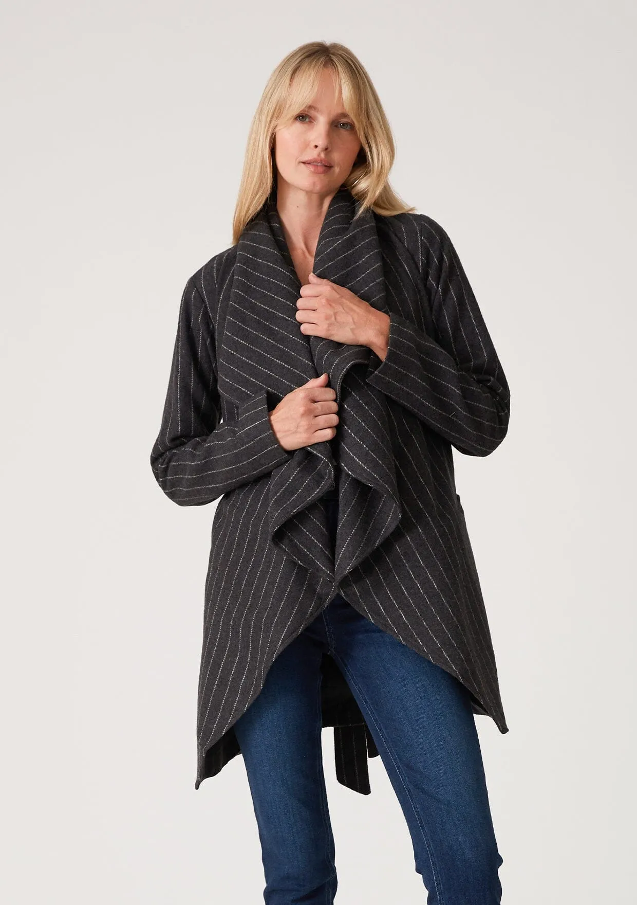 Easy Street Pinstripe Coat