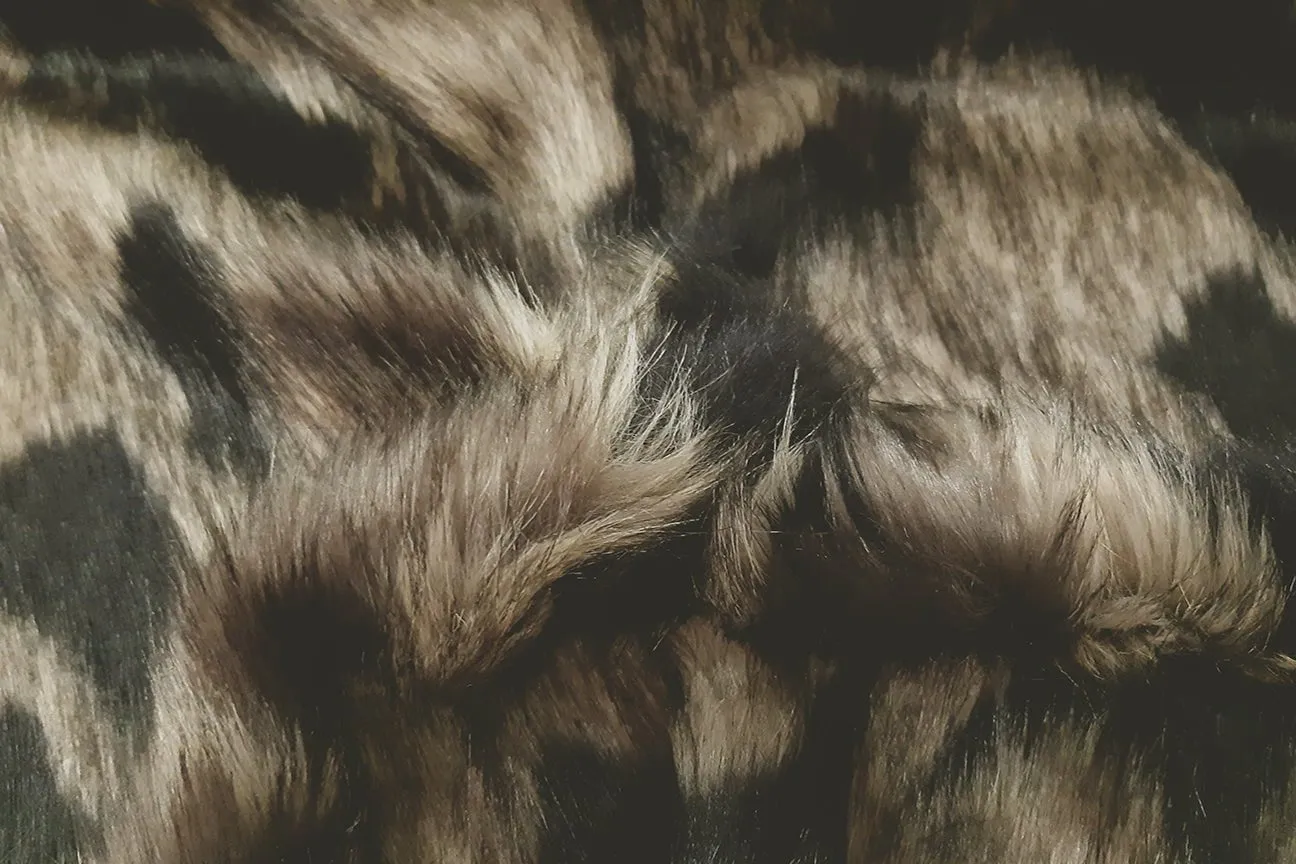 F1: Cheetah Spot - Netsuke And Black Faux Fur