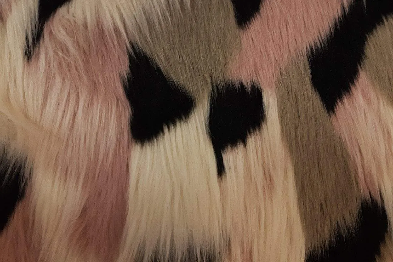 F1: Large Multi Color Pile Faux Fur - 32