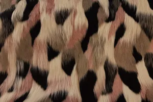 F1: Large Multi Color Pile Faux Fur - 32