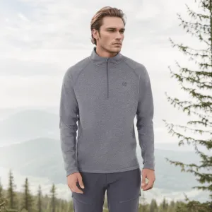 FHM Kivu Mens Half Zip Fleece Jacket Grey