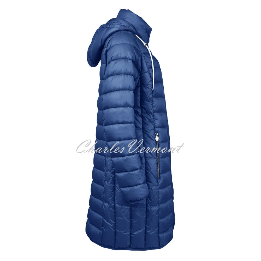 Frandsen Longline Padded Coat - Style 103-588-64 (Indigo)