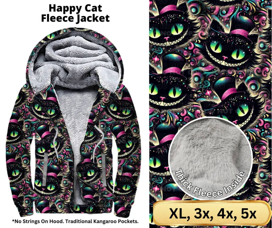 Happy Cat Fleece Jackets