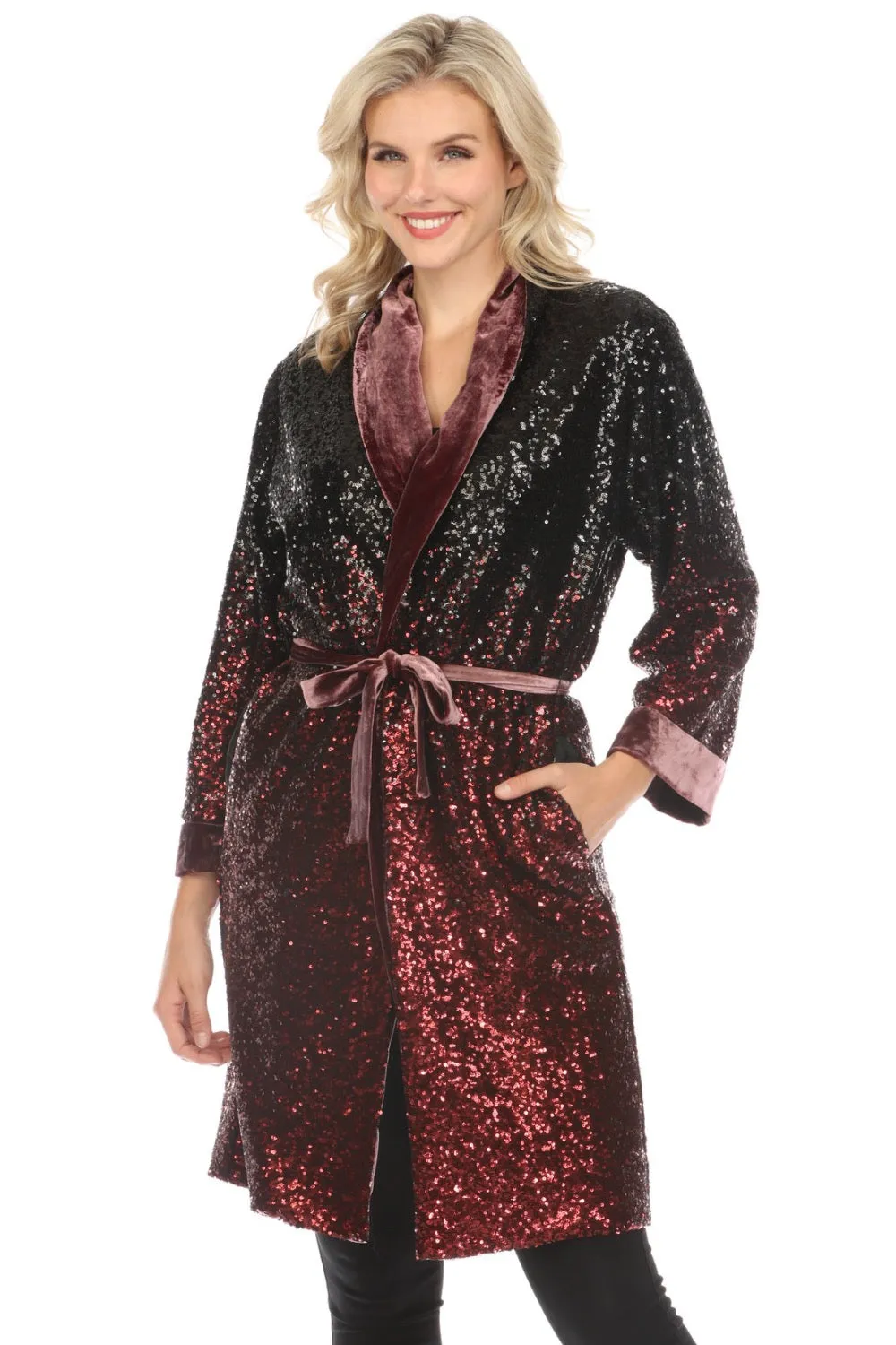 Johnny Was Sequin Alexia Kimono Boho Chic R46122