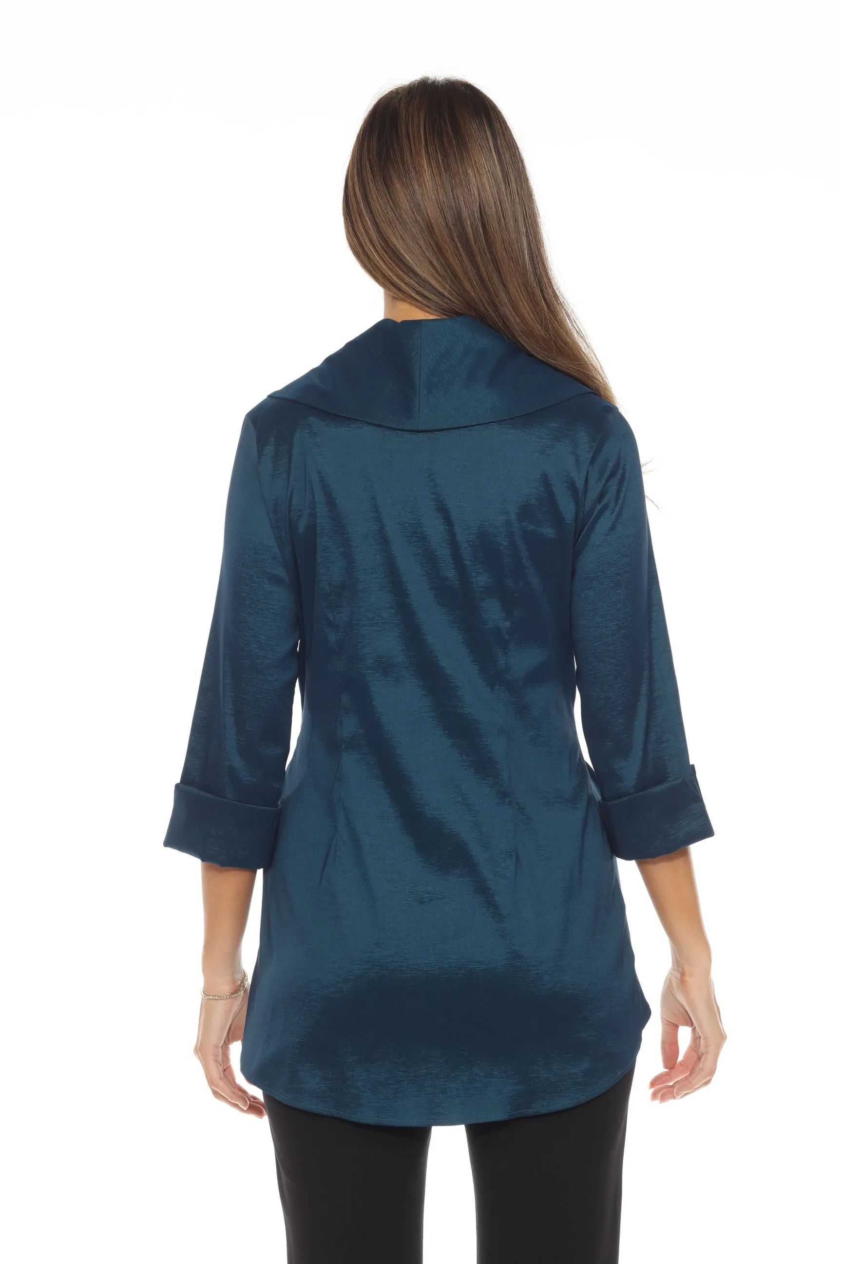 Joseph Ribkoff Twilight Knot Front Taffeta Cover-Up Jacket 243747