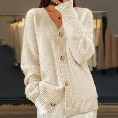 Loriane - Formal Button Cardigan for Women