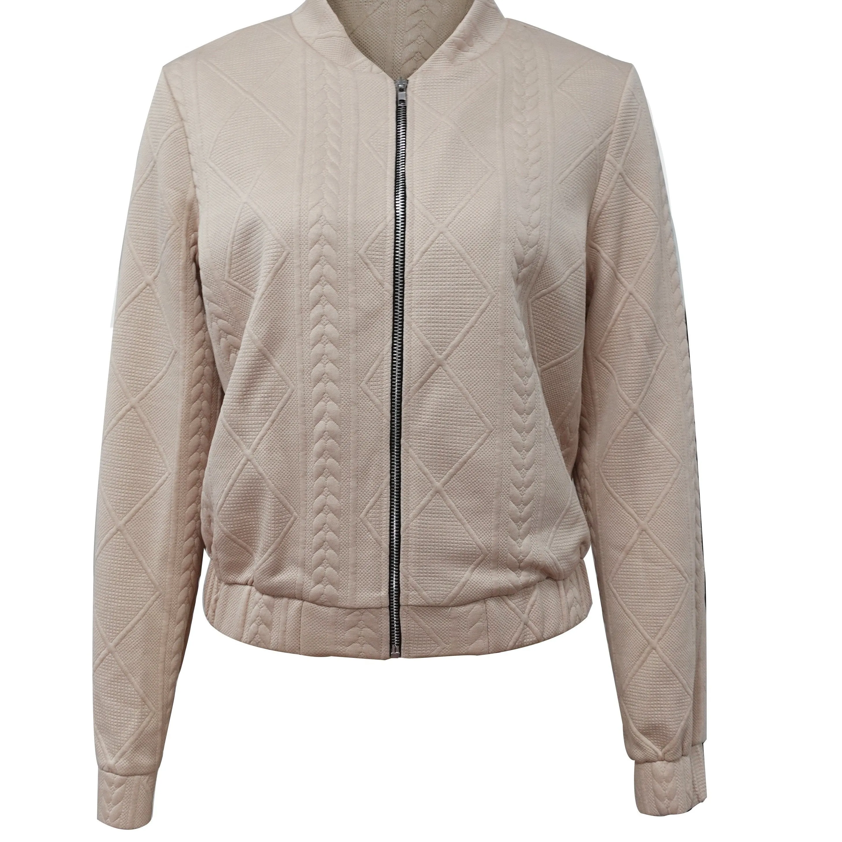 Lotte | Casual bomber jacket with plain texture