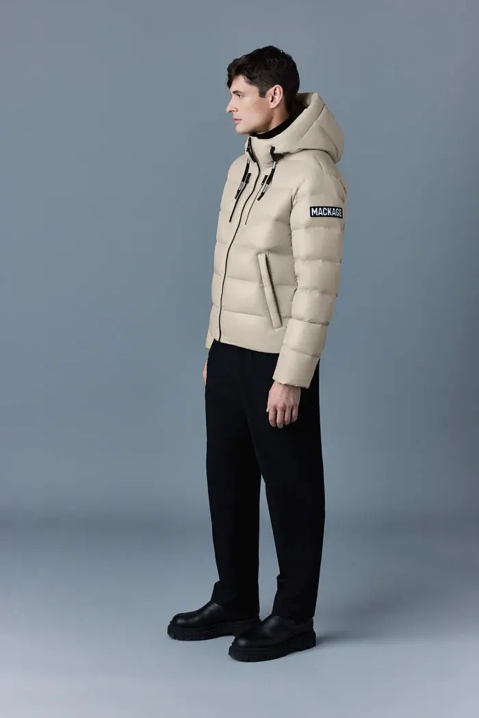 MACKAGE VICTOR - Lustrous Light Down Jacket With Hood For Men