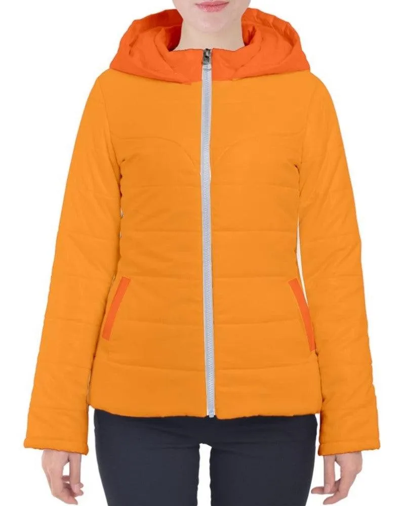 Mandra Color Block Puffer Hood Jacket