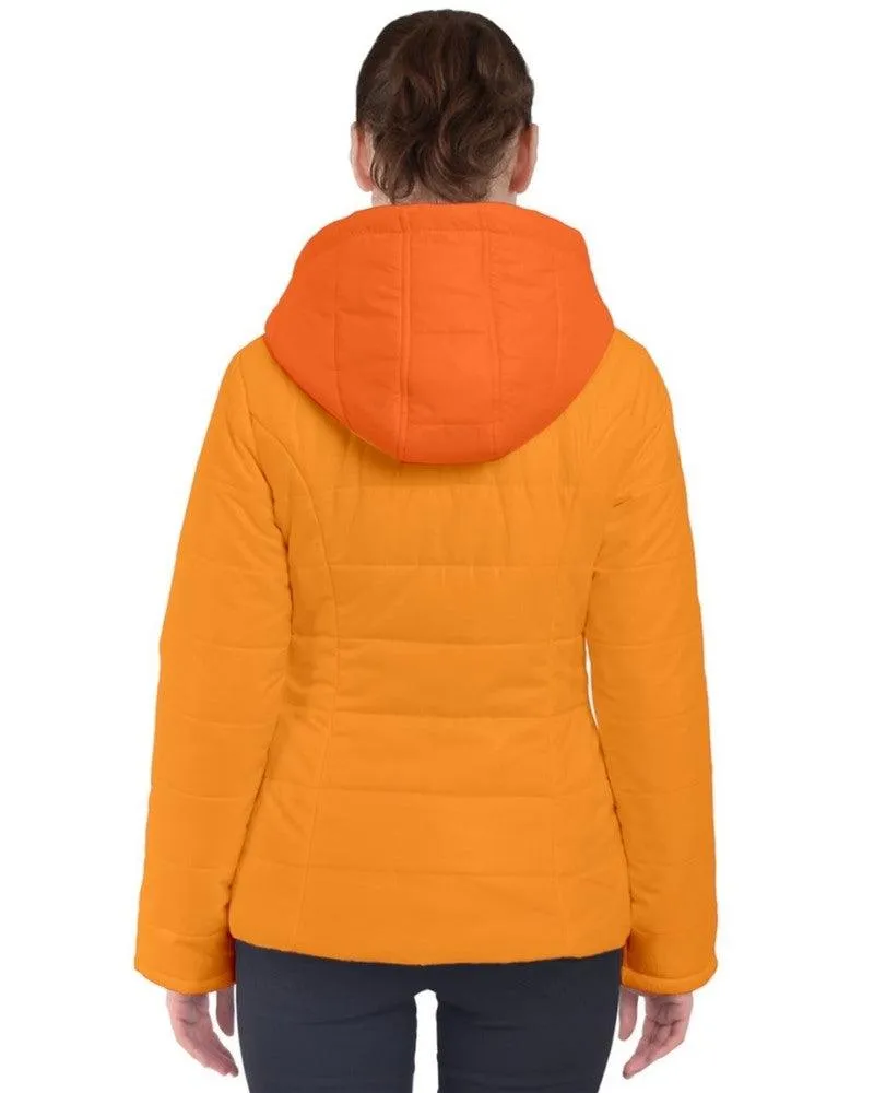 Mandra Color Block Puffer Hood Jacket