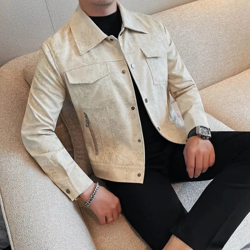 Men's High-Quality PU Leather Motorcycle Jacket – Casual Lapel Biker Coat for Streetwear