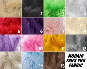 Mohair Faux Fur Fabric By The Roll (20 Yards) 4 Inch Pile