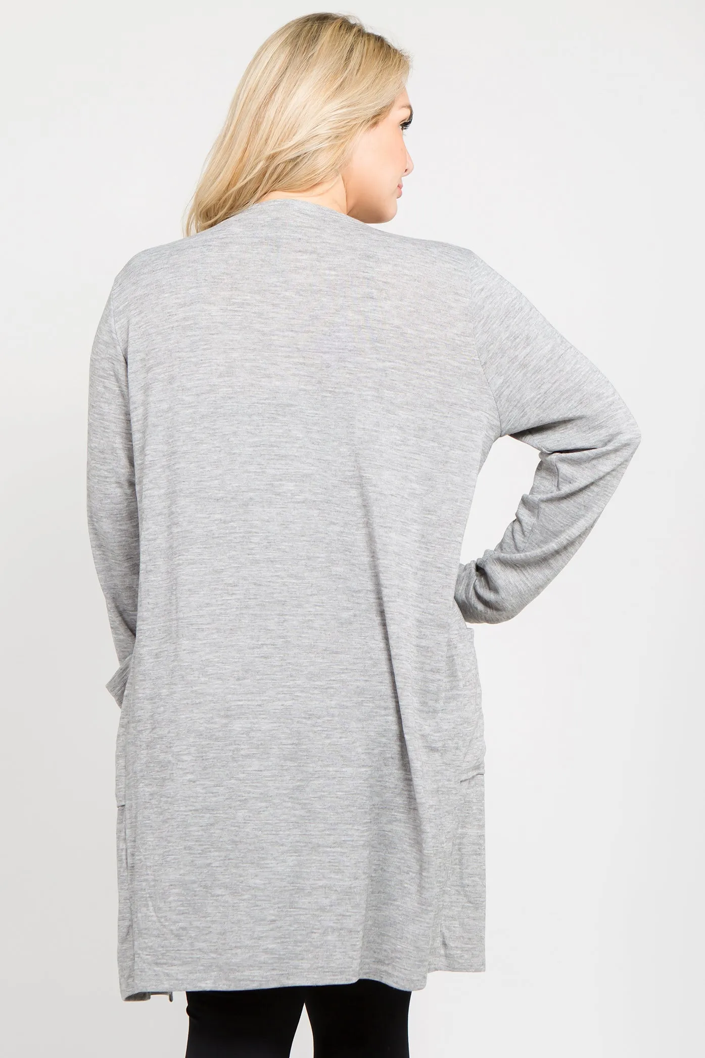 Plus Size Looks So Perfect Two Pocket Cardigan