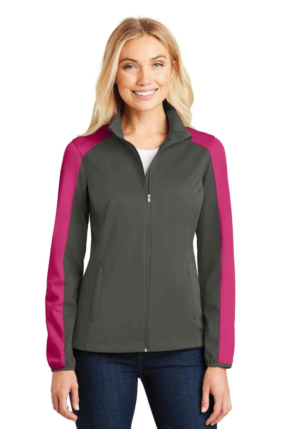 Port Authority Ladies Active Colorblock Soft Shell Jacket. L718