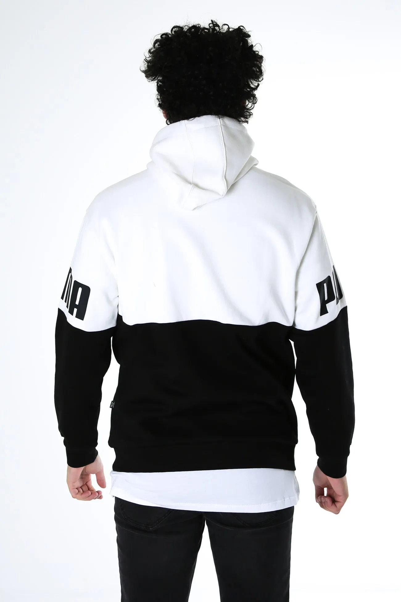 Power Colorblock Hoodie Puma White