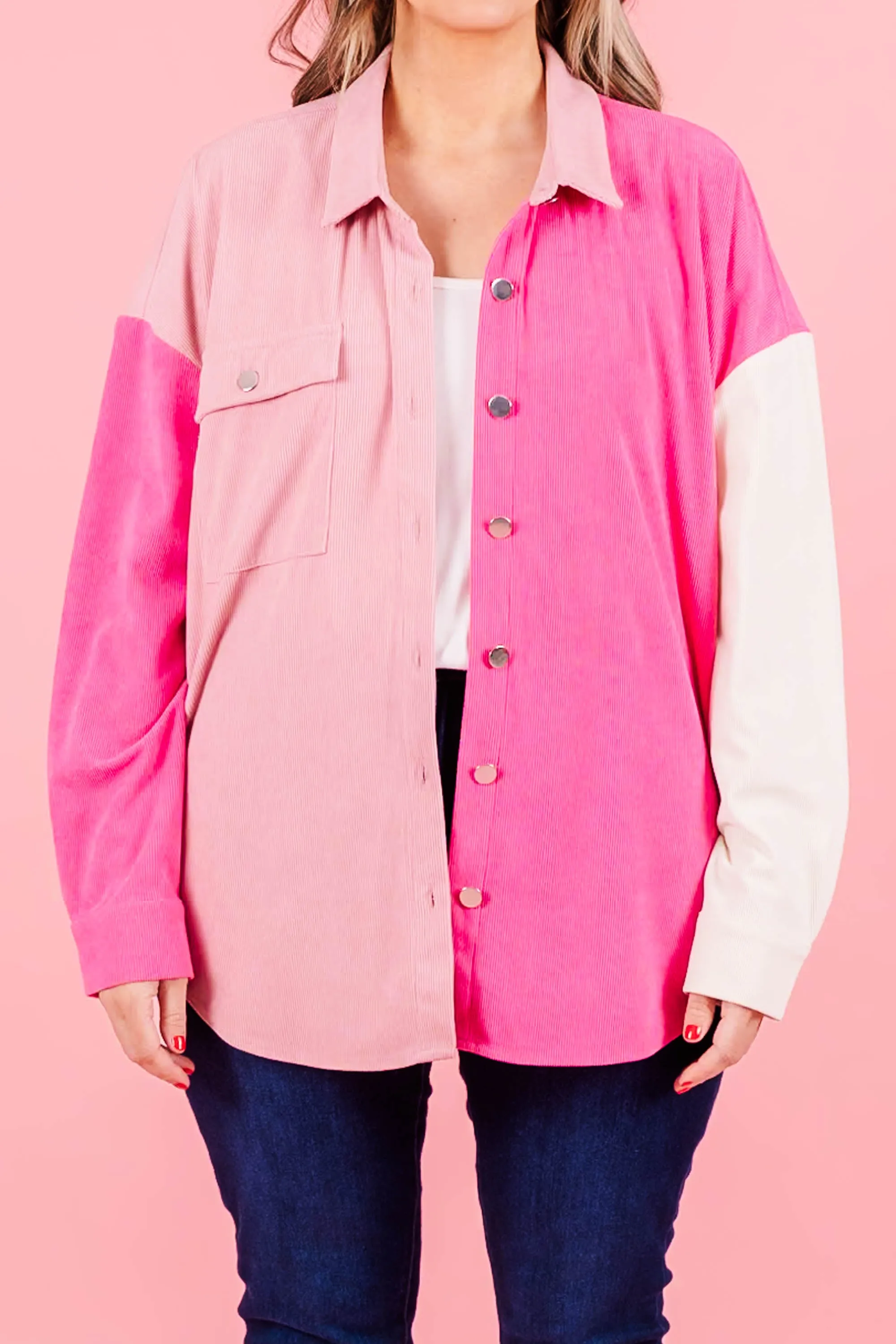 Rosewater Shacket, Pink Multi