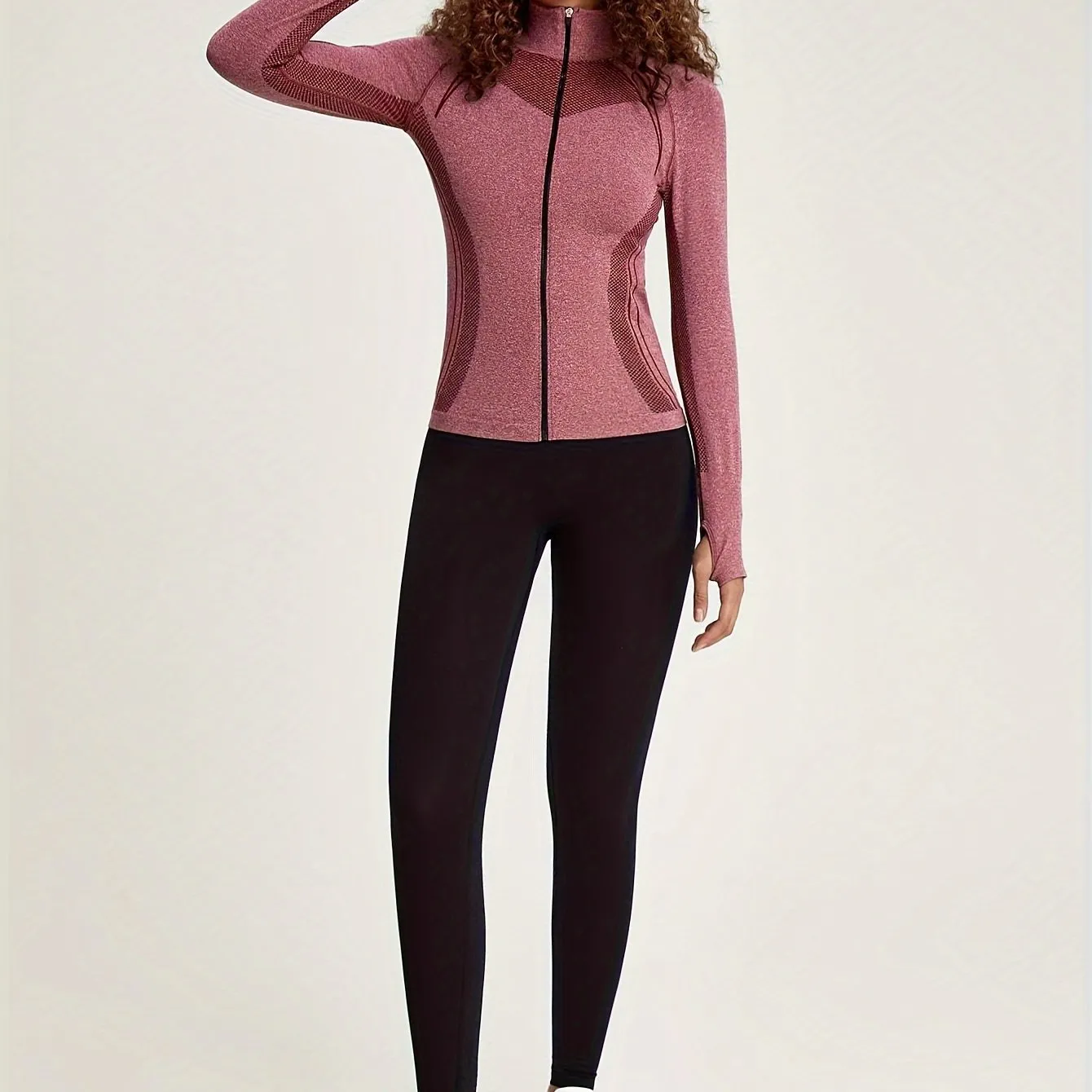 Sophie | Sporty women's long sleeve track jacket with stripe decoration