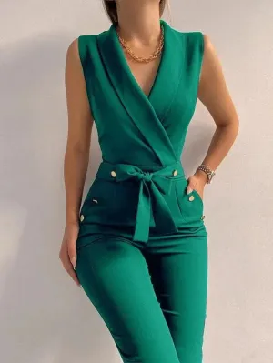 Stylish Wrap Top with Matching Pants