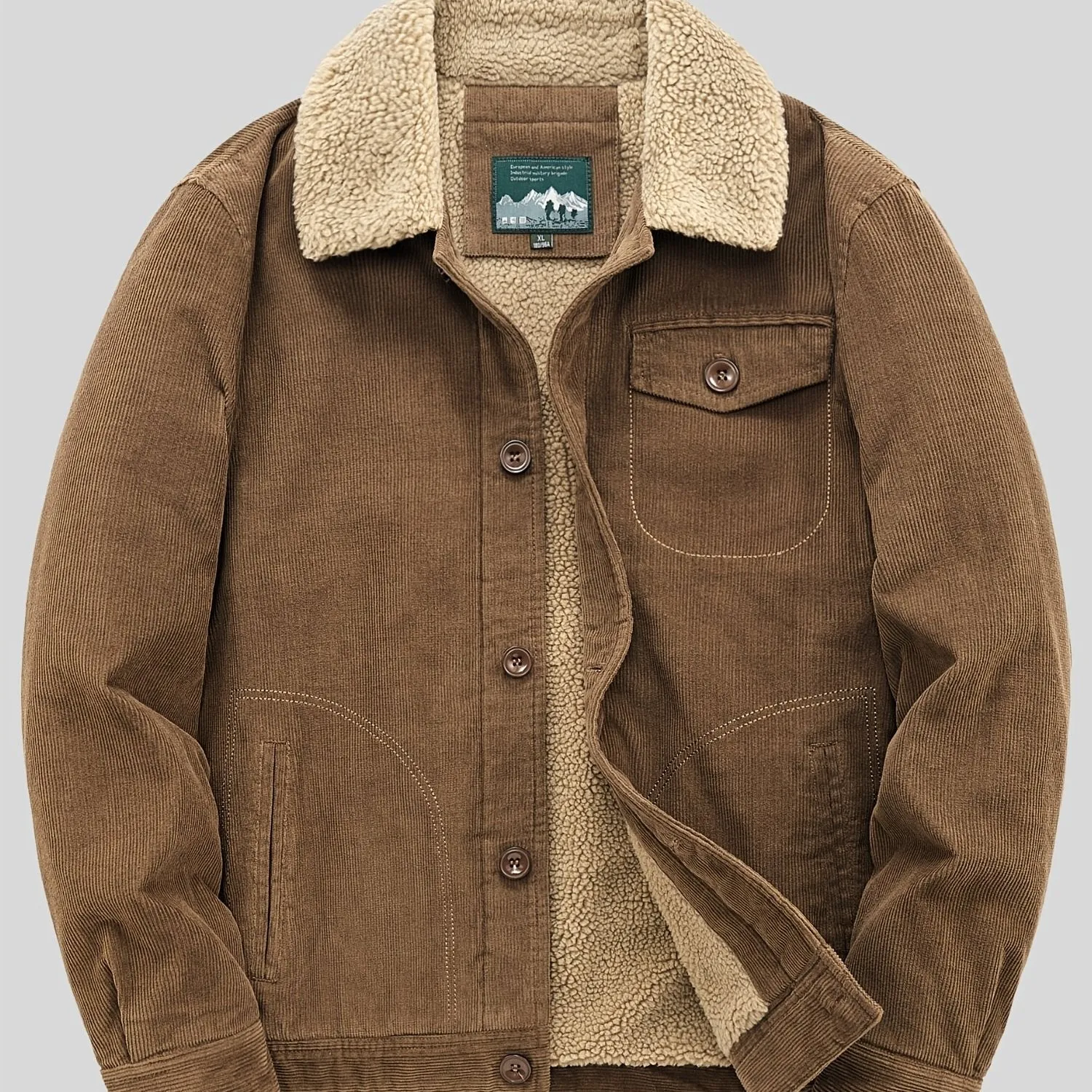 Sven | Warm fleece button jacket