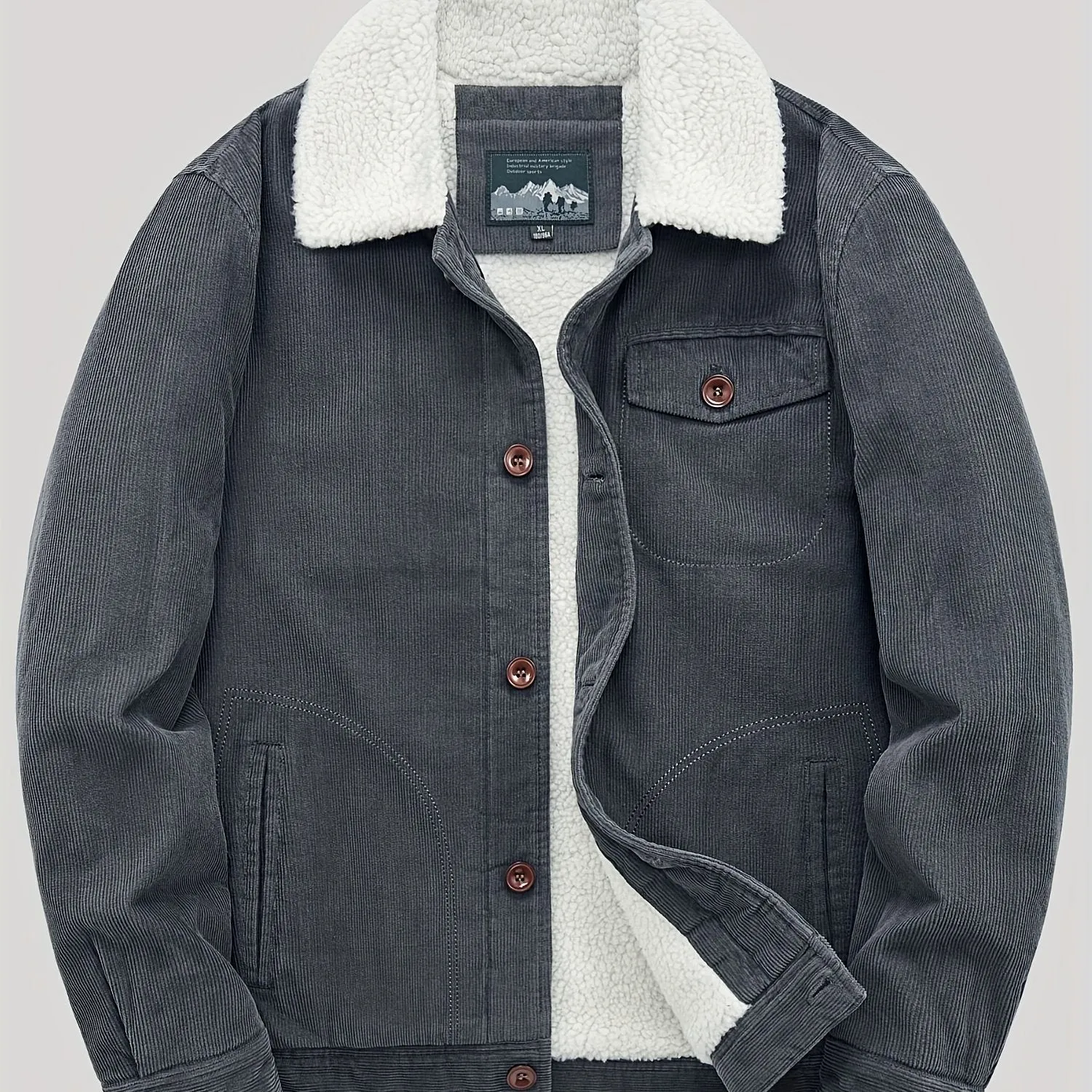 Sven | Warm fleece button jacket