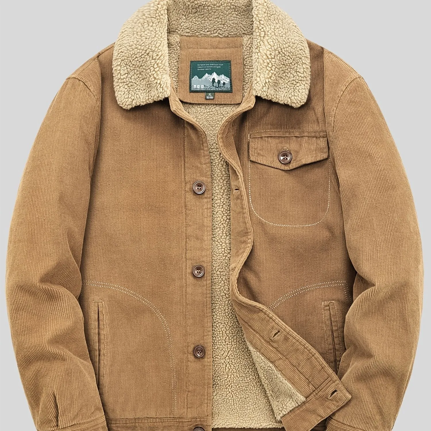 Sven | Warm fleece button jacket