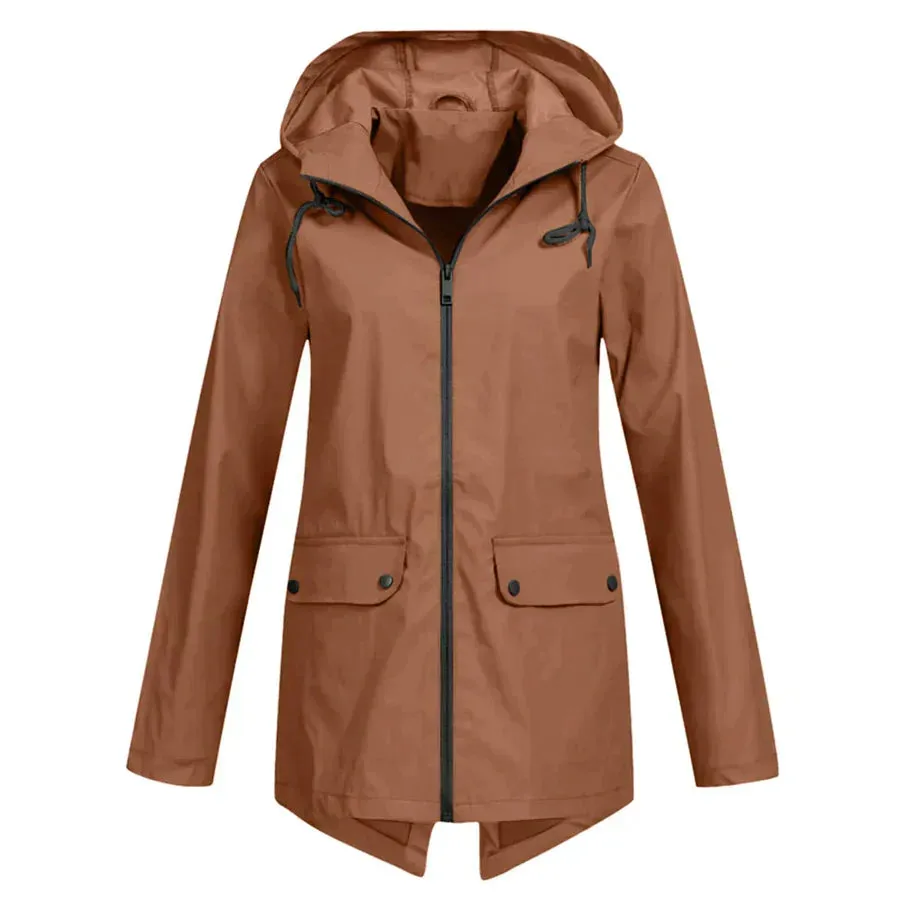 Tamara - waterproof coat with zipper for women