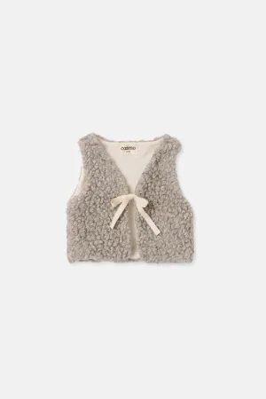 TEDDY FLEECE NEWBORN VEST