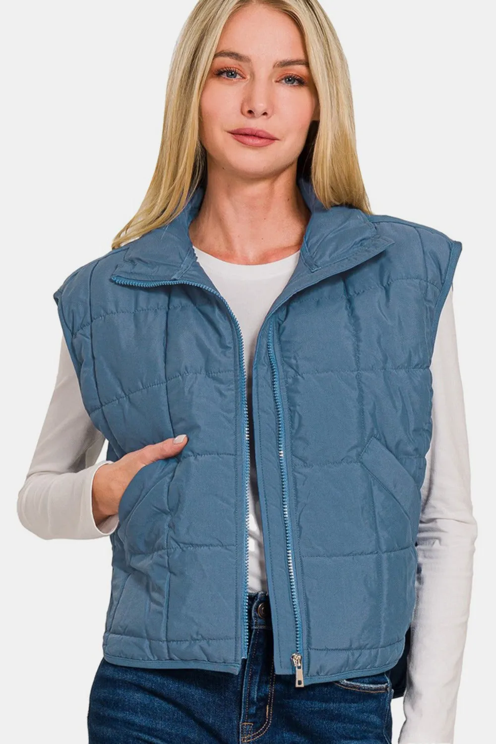 Wandering Trail Cropped Puffer Vest