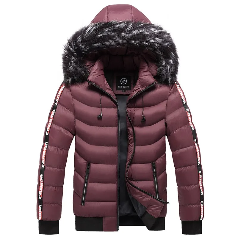 West Louis™ Patchwork Thick Warm Fur Hood Waterproof Parka