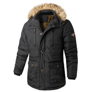 West Louis™ Winter Alpine Polar Thick Windproof Fur Hooded Parka