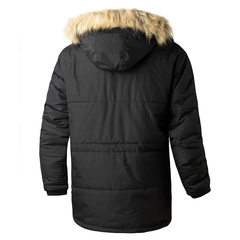 West Louis™ Winter Alpine Polar Thick Windproof Fur Hooded Parka