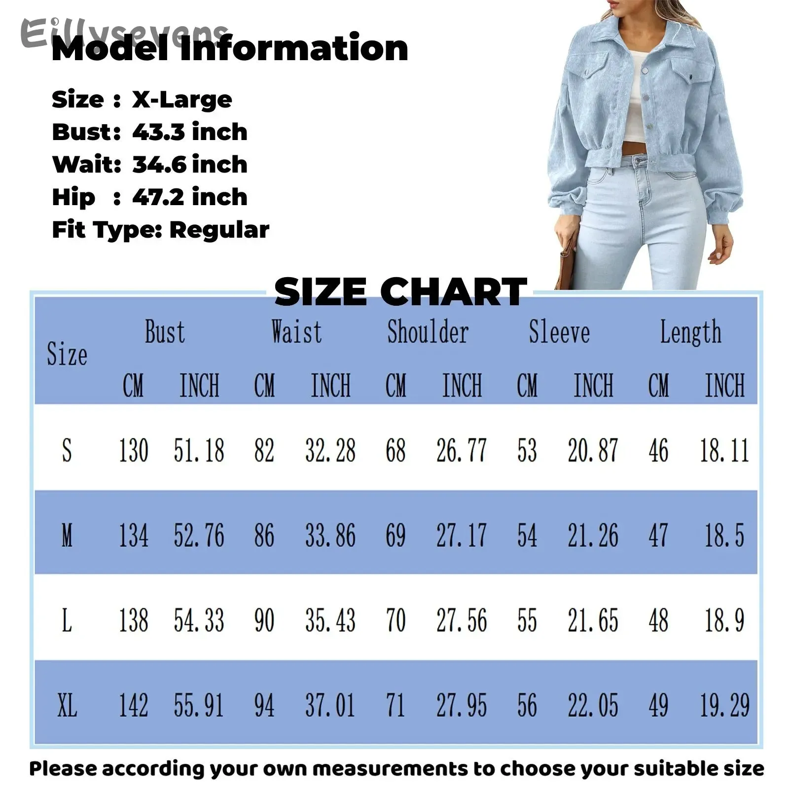 Women Solid Cropped Jackets Coat Long Sleeve With Buttons Chic Tops